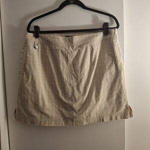 Golf America Classic Beige Striped Women's Skort